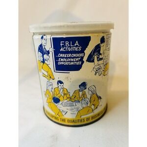 FBLA Peanut Crunch Cherrydale Farms Vintage Can Tin Advertising